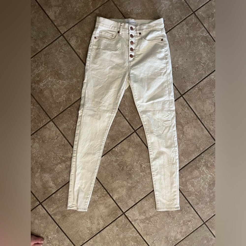LOFT JEANS WOMEN SIZE 25 CREAM​